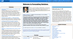 Desktop Screenshot of forecastingsolutions.com