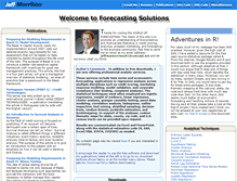 Tablet Screenshot of forecastingsolutions.com